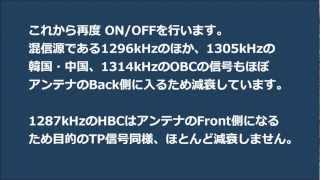 Delta Flag Antenna のヌル効果　Rtr OnoffによるKkolでの実験