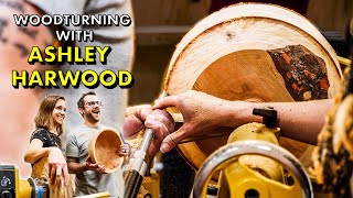 Woodturning - FIRST TIME using TRADITIONAL TOOLS w/ ASHLEY HARWOOD