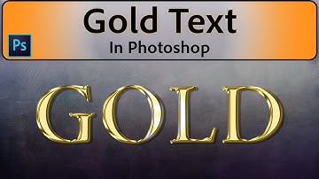 Create Gold Text, or Type using Layer Styles in Photoshop