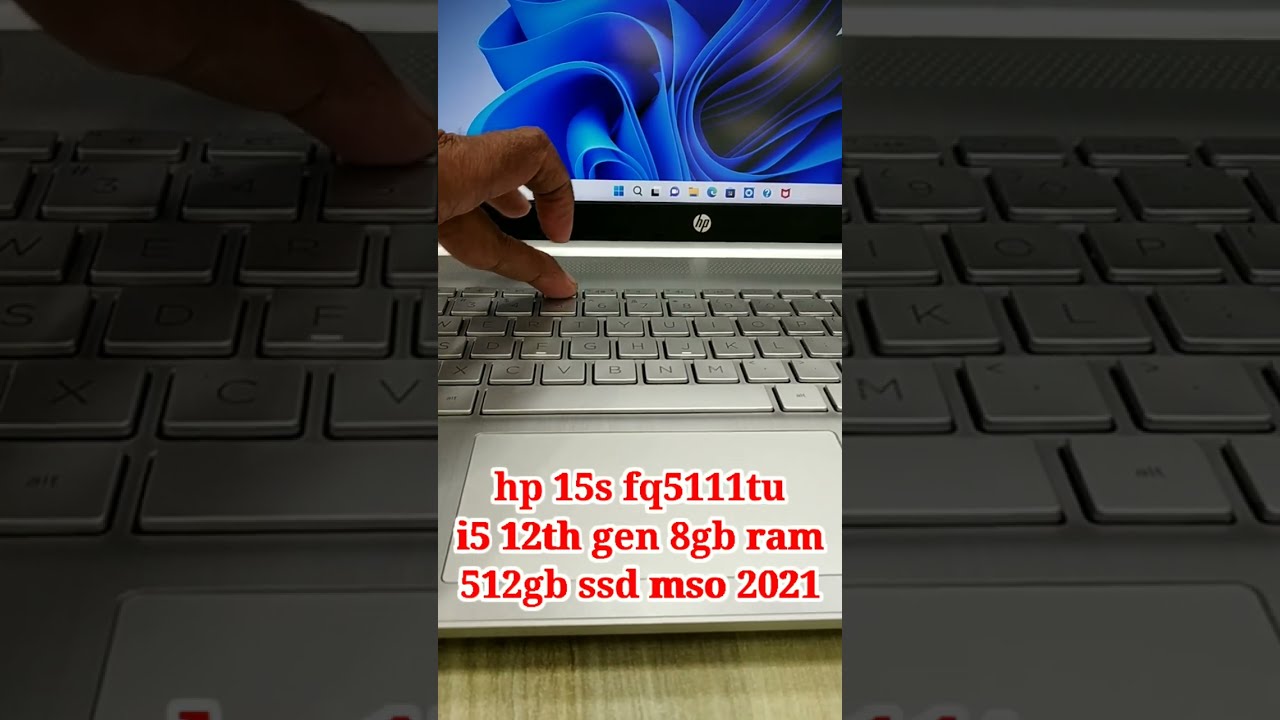 Hp 15s fq5111tu core i5 12th generation laptop backlit keyboard