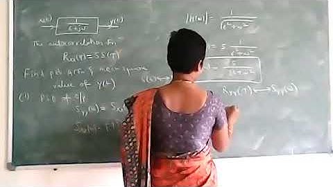 Find power spectral density, auto correlation an mean square value of output if ACF of i/p of LTI