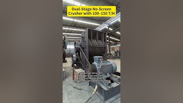 Dual-Stage No-Screen Crusher with 100–150 T/H Capacity #crusher #stonecrusherline