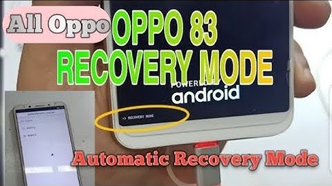 Oppo Auto Reset recovery Mode