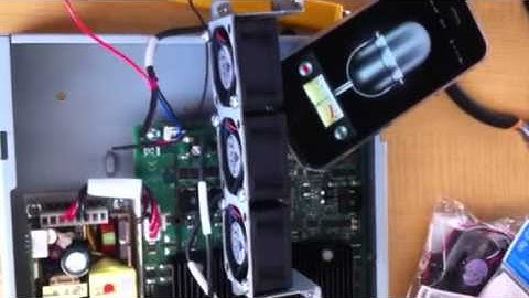 Making the fan silent for InfiniBand QDR switch