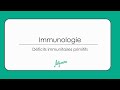Tutorat immunologie  dficits immunitaires primitifs