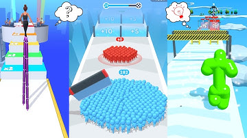 Roof Rains, Tall Man Run, Battery Run High Heels!, | All Level Gameplay Android,iOS | Video Games,