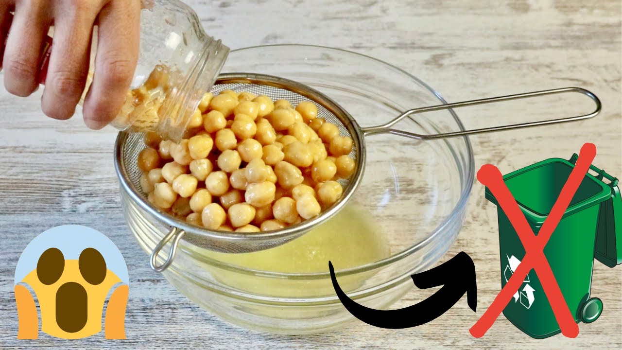 ? Don't throw away the cooked chickpea water! It's GOLD! Look what I  did.... - YouTube