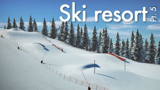 Planet Coaster Ski Resort (Part 5) - Fun Park & Custom Ski Lift