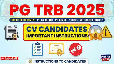 📢 PG TRB 2025 RESULT OUT! 🔥 CV List + Annexure-I & Annexure-II Full Details Explained 😱