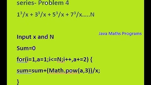 Java Program to find sum of complicated series- Problem 4 #javaprogramming #javatutorial #dsa