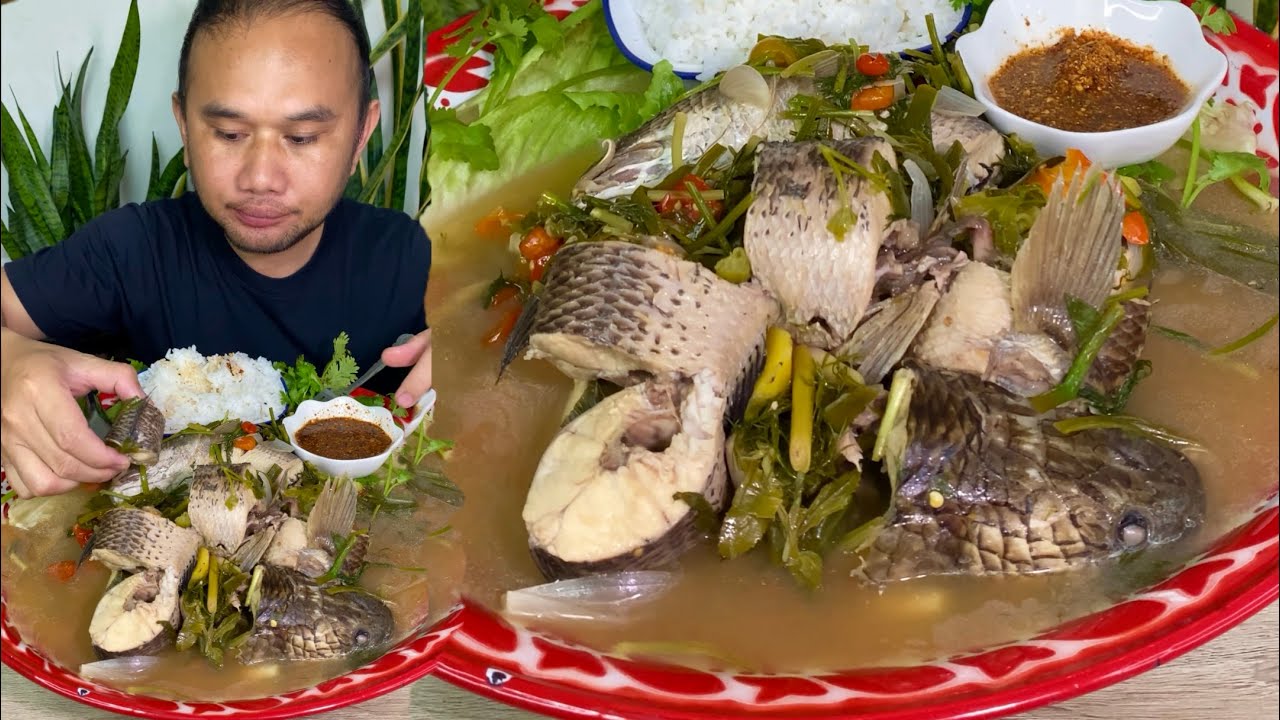 ต้มส่มปลาค้อ ใส่น้ำมะขามเปียก