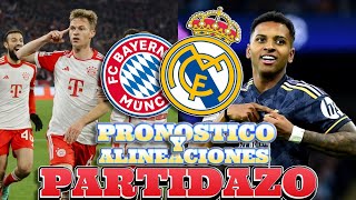 BAYERN MUNICH VS REAL MADRID PREVIA ALINEACIONES Y PRONOSTICO #realmadrid  #championsleague