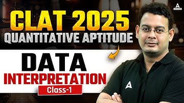 CLAT 2025 Quantitative Aptitude | CLAT Quantitative Aptitude Data Interpretation | By Vivek Sir #1