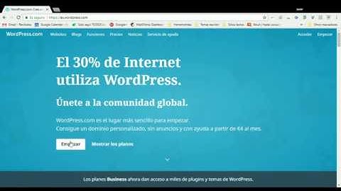 Cómo crear un blog gratis en wordpress