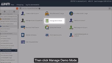 HOW TO DISABLE OR ENABLE DEMO MODE IN WHM