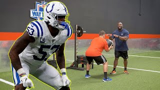 Linebacker Drills: How to Improve Stance & Pursuit like Darius Leonard!