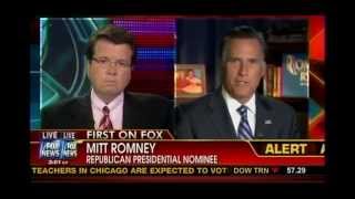Romney's first interview after his news conference