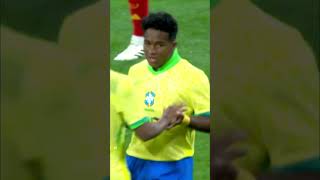 Spain vs Brazil: Thrilling Football Action at the Bernabéu #shorts