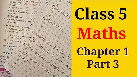 Class 5 Maths Chapter 1 Part-3 | How To Teach Place Value To Class 5