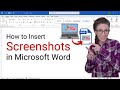 How to Insert Screenshots in Microsoft Word