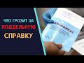 Какая ответственность грозит за поддельную справку