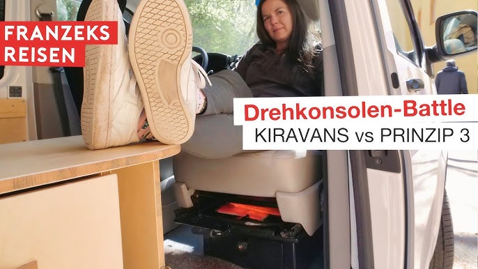 Kiravans T5 Doppelsitzbank - Drehkonsole EU Wohnmobile mit Linksantrieb TÜV  - Mein-Camperausbau