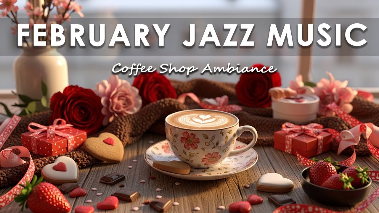 February Jazz Music 💗 Happy Music | Romantic Bossa Nova Piano for Studying, Working & Relaxing