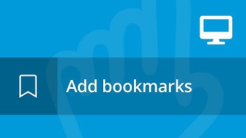 Add bookmarks