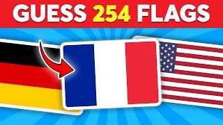 Guess All The 254 Flags In The World 🌎 | Guess the Flag Quiz 🎯