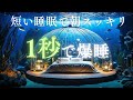 【睡眠用BGM🐟】睡眠の質を上げる水中ベッドで脳も熟睡💤水の音+528Hz+432Hzで抜群の疲労回復効果😊ソルフェジオ周波数のヒーリングミュージック🎵リラックス・ストレス解消 瞑想 子供 水中音 曲