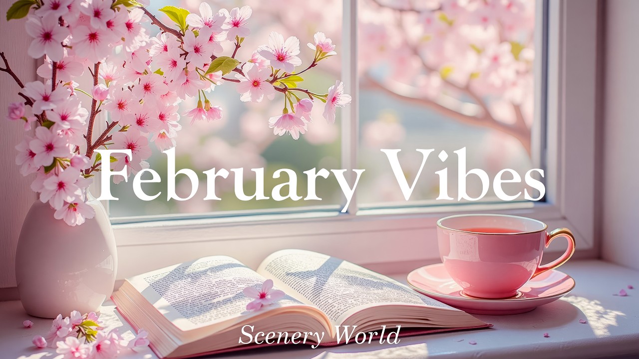 따뜻한 공기 흐르는 2월 피아노 🌸 휴식이 되는 감성 음악 - February Vibes | Scenery World