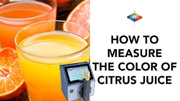 Ensuring Quality: How to Measure the Color of Citrus Juice