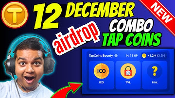 Tap Coin Daily Bounty 12 December 🔥 Tap Coin Bot Daily Combo || Tap Coin Lucky Code Today - Tap Coin
