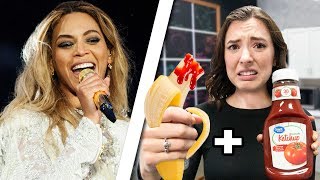 Trying Weird Celebrity Food Combinations!