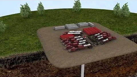 Animation of Hydraulic Fracturing (fracking)