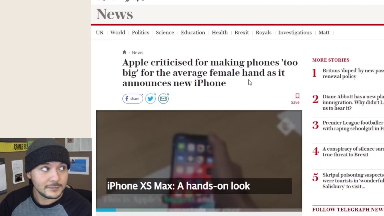 Some complain new iPhones are too big for hands of women