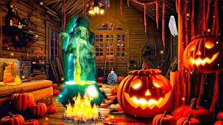 Witch House 👻 Spooky Halloween Ambience 🎃 Relaxing Halloween Music 🍁 Witch, Pumpkin, Autumn