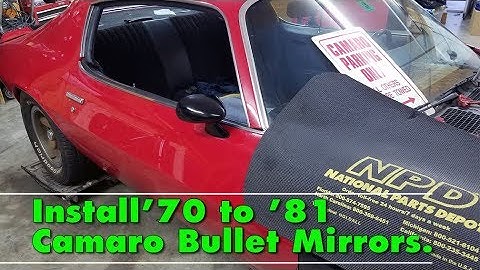 Install your Camaro sport bullet outside mirrors 1970 to 1981 Episode 415 Autorestomod