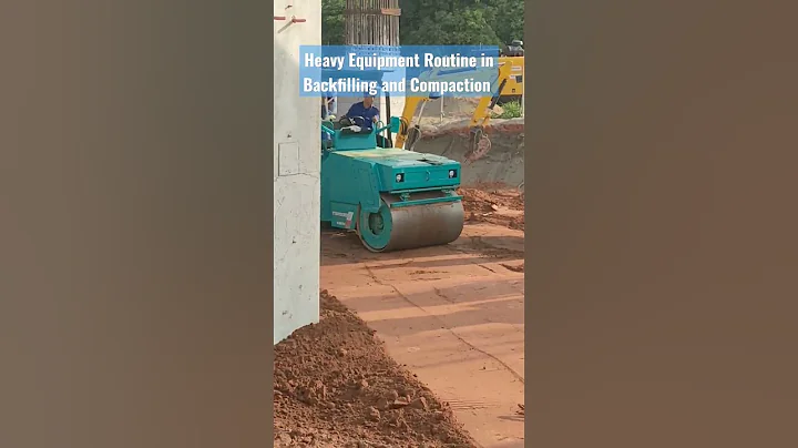 Equipment Routine in Backfilling & Compaction #equipment #backfill #compact #construction #building