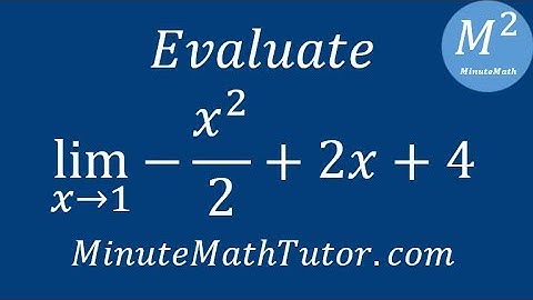 Evaluate: lim ((-x^2)/2+2x+4) as x approaches 1