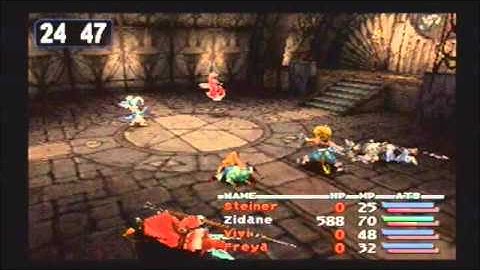 Final Fantasy IX - Zidane solo - NSOEA - Boss 9 "Zorn and Thorn" (Lvl - 19)