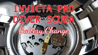 INVICTA 80060 PRO DIVER SCUBA BATTERY CHANGE VIDEO