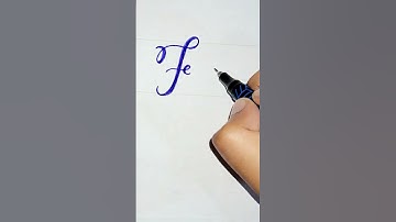 "F" letter in stylish font | By using normal pen only | Creative Learning|