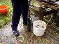 Homemade fuel briquette press