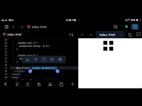 4 Box loading animation // css coding tips #css #html #cssloder