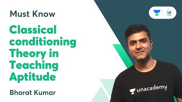 Classical Conditioning Theory in Teaching Aptitude | NTA UGC NET  | Must Know Series | Bharat Kumar