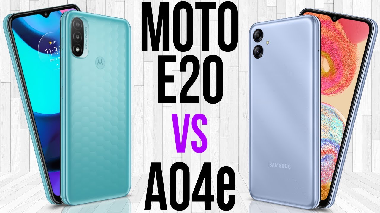 Moto E20 vs A04e (Comparativo) - YouTube