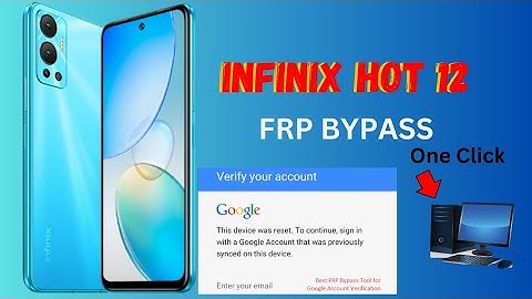 Infinix Hot 12 Frp Bypass Android 11 in one click pc