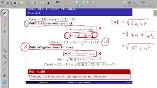 Full Linear Algebra 2B - Inner product Guide
