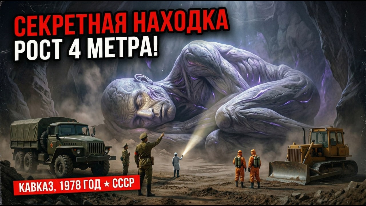 В ГОРАХ КАВКАЗА ОТКОПАЛИ 4-Х МЕТРОВЫЙ СКЕЛЕТ. Это был не человек | Боржоми